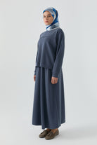 Dikiş Detaylı Takım - İndigo TUGBA