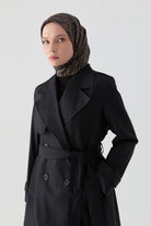 Nilda Twill İpek Eşarp - Kahve TUGBA