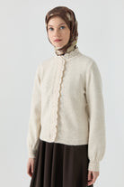 Tığ İşi Triko - Ekru TUGBA