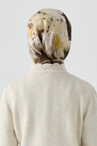 Fulya Twill İpek Eşarp - Koyu Kahve TUGBA