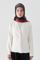 Ahenk Sura İpek Eşarp - Lacivert TUGBA