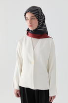 Ahenk Sura İpek Eşarp - Lacivert TUGBA