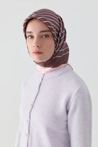 Ahenk Sura İpek Eşarp - Bordo TUGBA