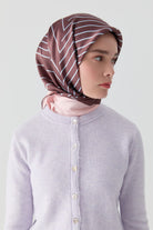 Ahenk Sura İpek Eşarp - Bordo TUGBA