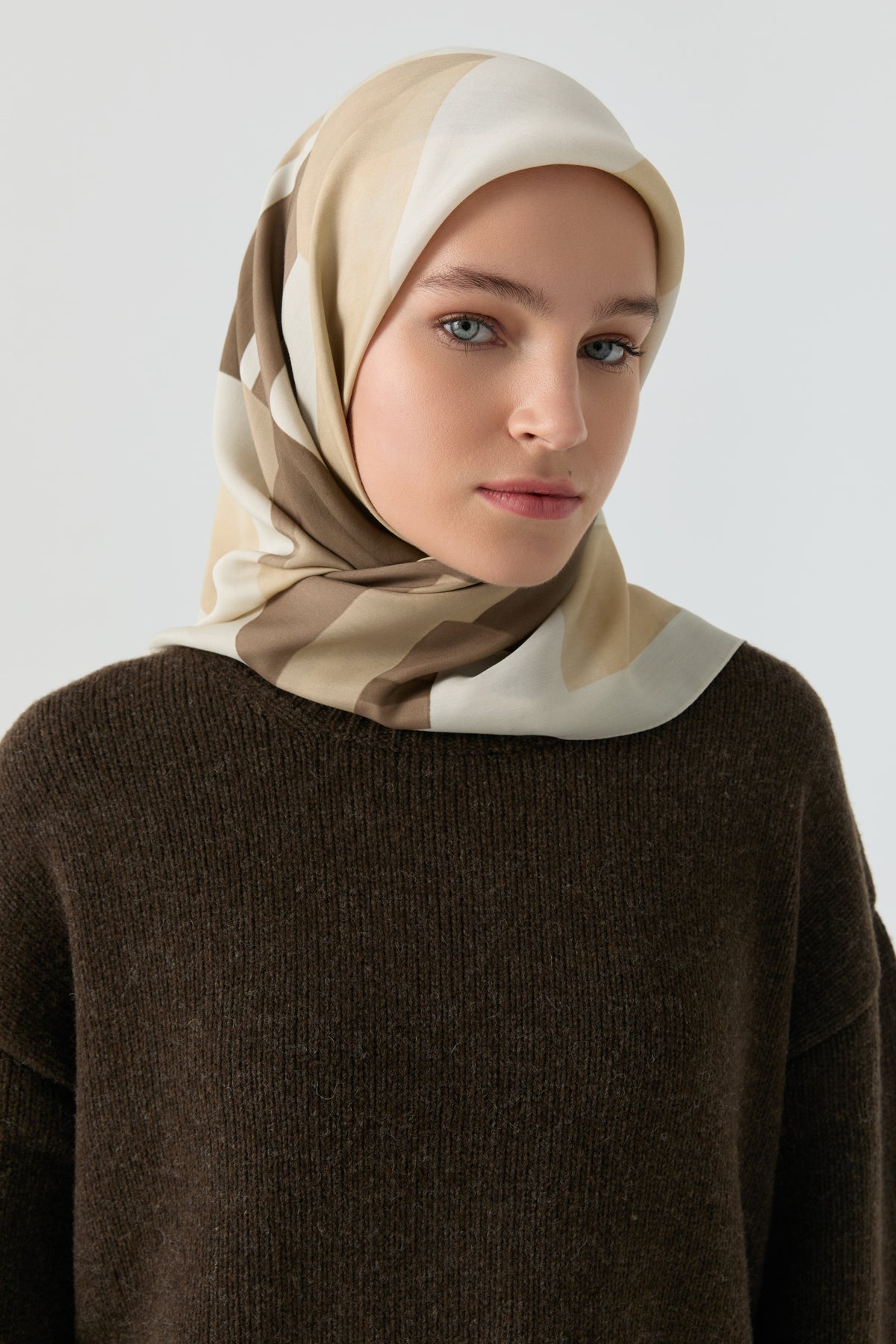 Bufanda natural esmeralda - Marrón