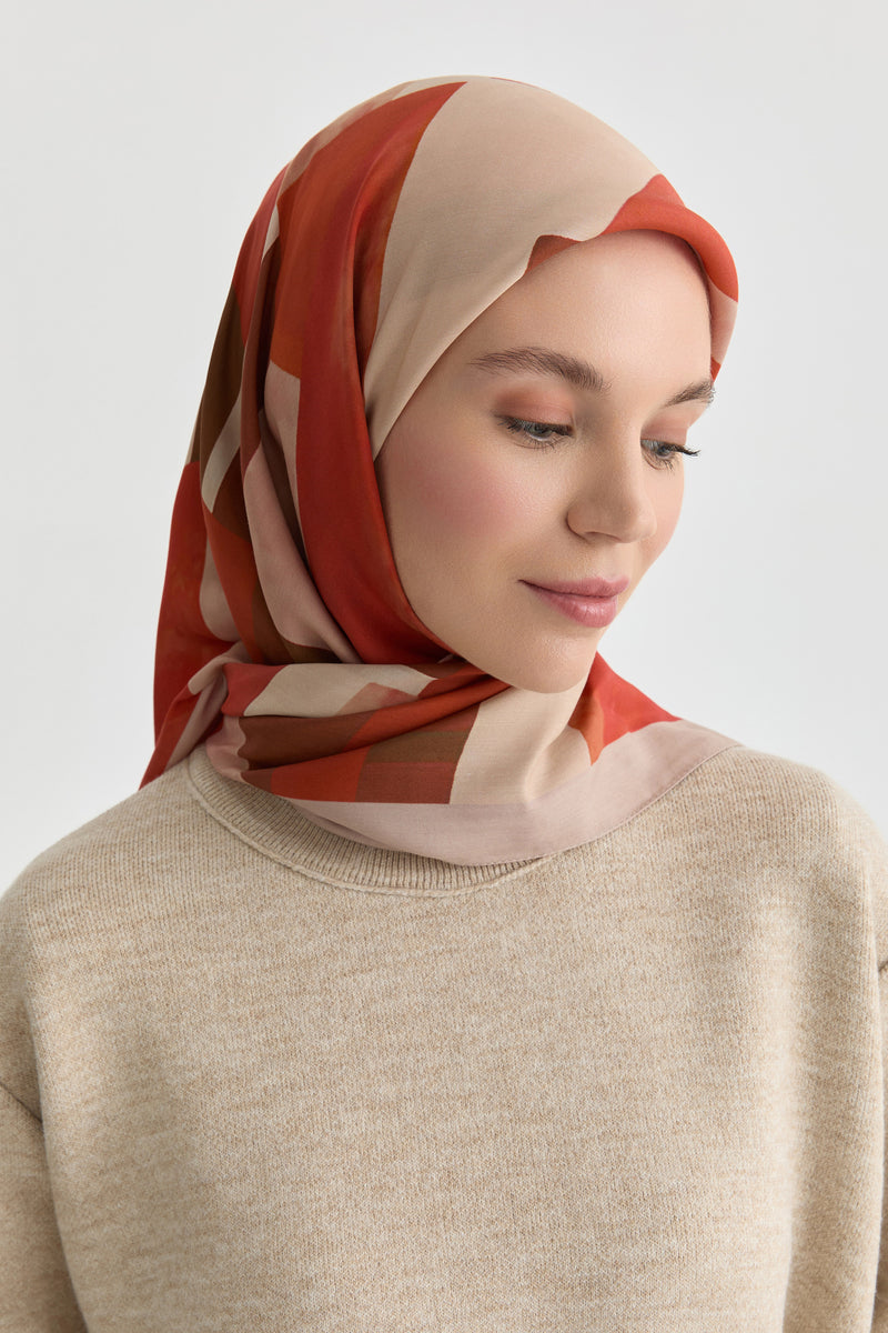 Zümrüt Natural Eşarp - Pembe TUGBA