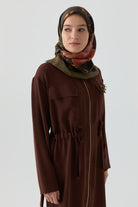 Lalin Natural Eşarp - Haki TUGBA