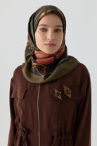 Lalin Natural Eşarp - Haki TUGBA