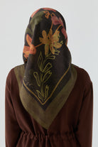 Lalin Natural Eşarp - Haki TUGBA