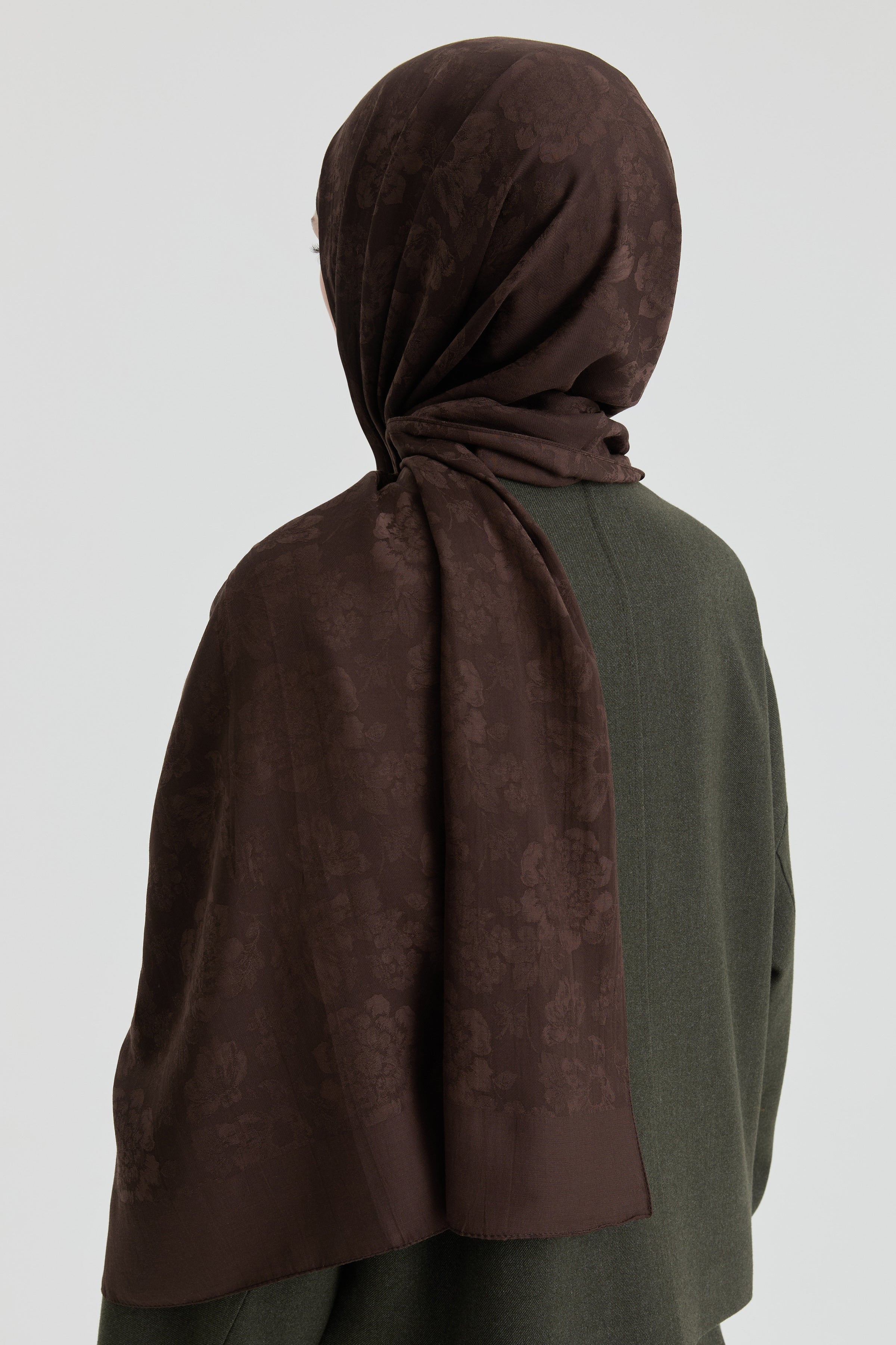 Roza Jakar Şal - Kahve TUGBA