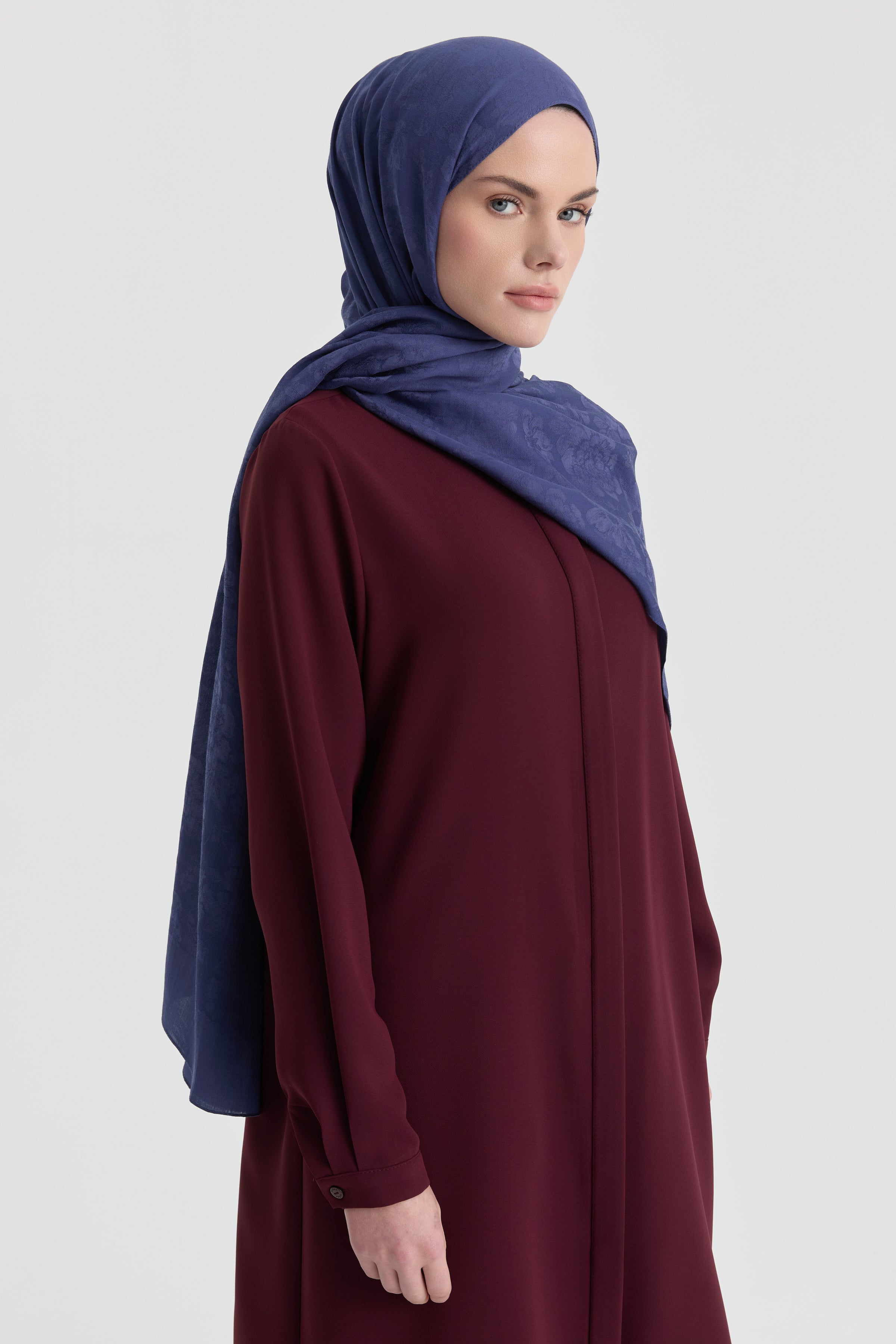 Roza Jakar Şal - İndigo TUGBA