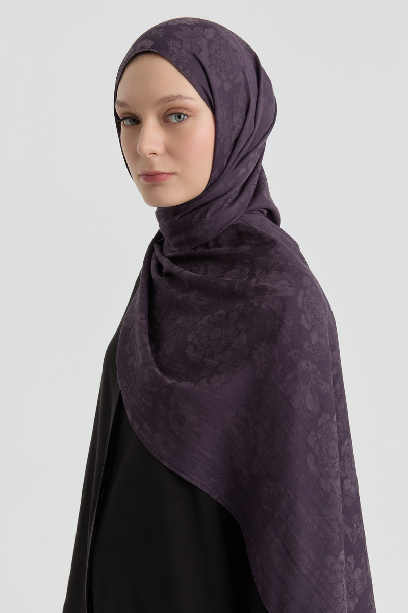 Roza Jakar Şal - Mor TUGBA