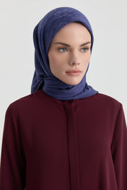 Roza Jakar Eşarp - İndigo TUGBA