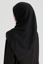 Roza Jakar Eşarp - Siyah TUGBA