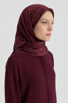 Roza Jakar Eşarp - Bordo TUGBA