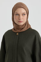 Roza Jakar Eşarp - Açık Kahve TUGBA