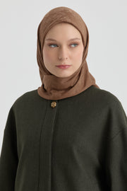 Roza Jakar Eşarp - Açık Kahve TUGBA