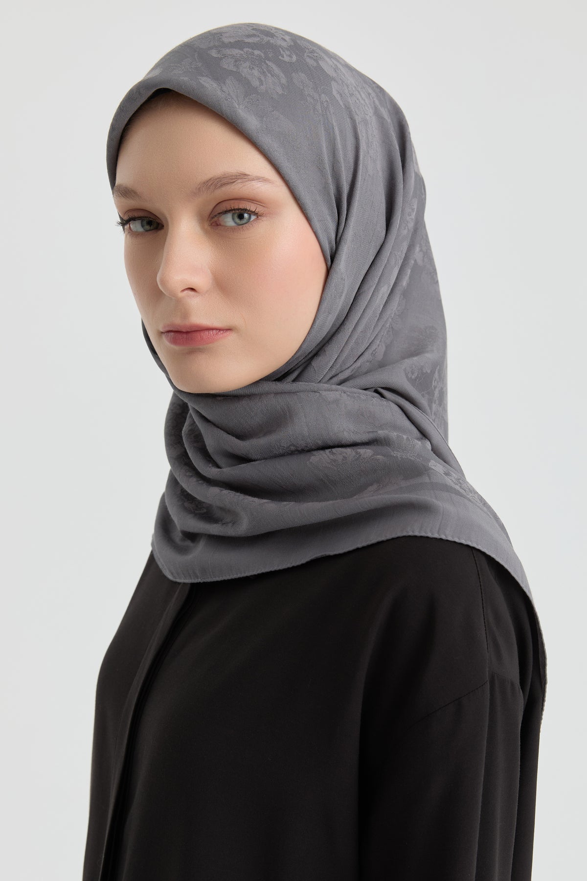 Bufanda Jacquard Roza - Antracita
