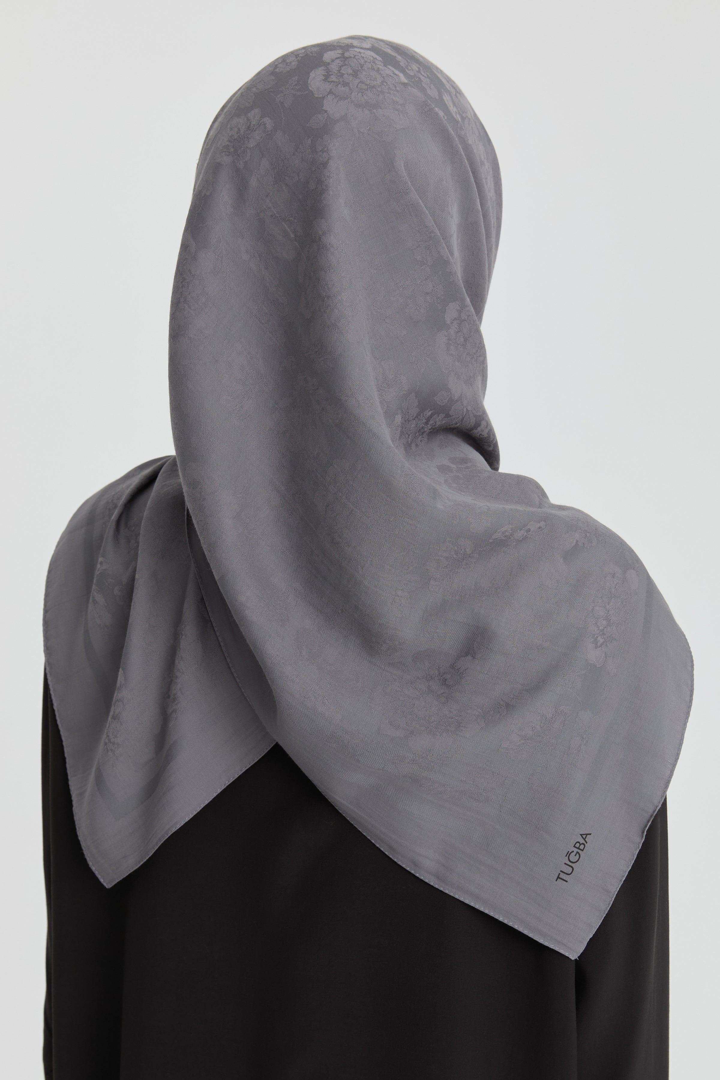 Roza Jakar Eşarp - Antrasit TUGBA