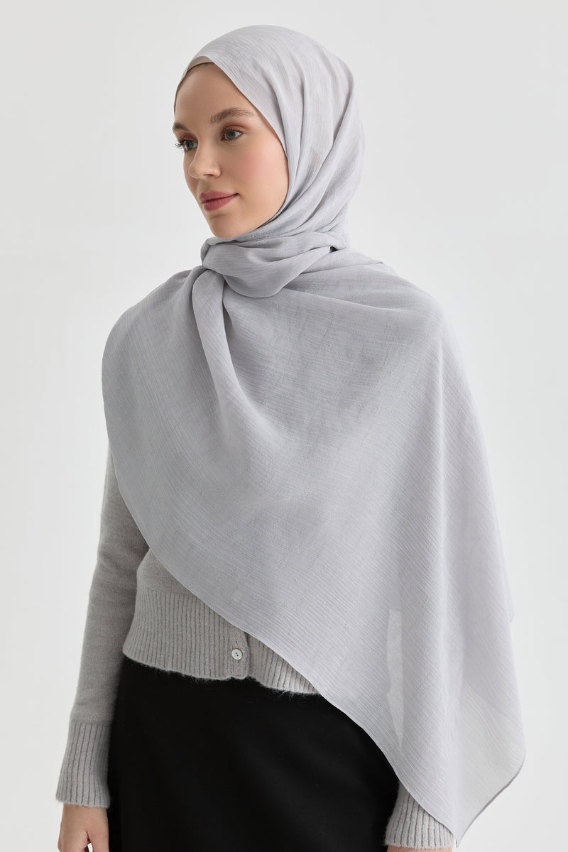 Afra Jakar Şal - Gri TUGBA