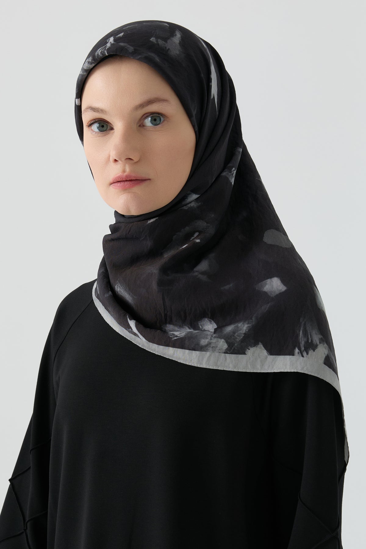 Hülya Natural Eşarp - Siyah