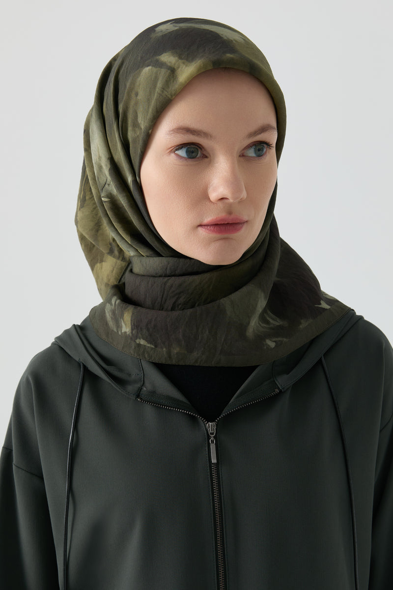 Hülya Natural Eşarp - Haki TUGBA
