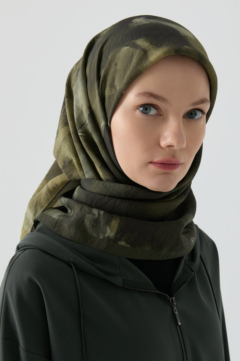 Hülya Natural Eşarp - Haki TUGBA