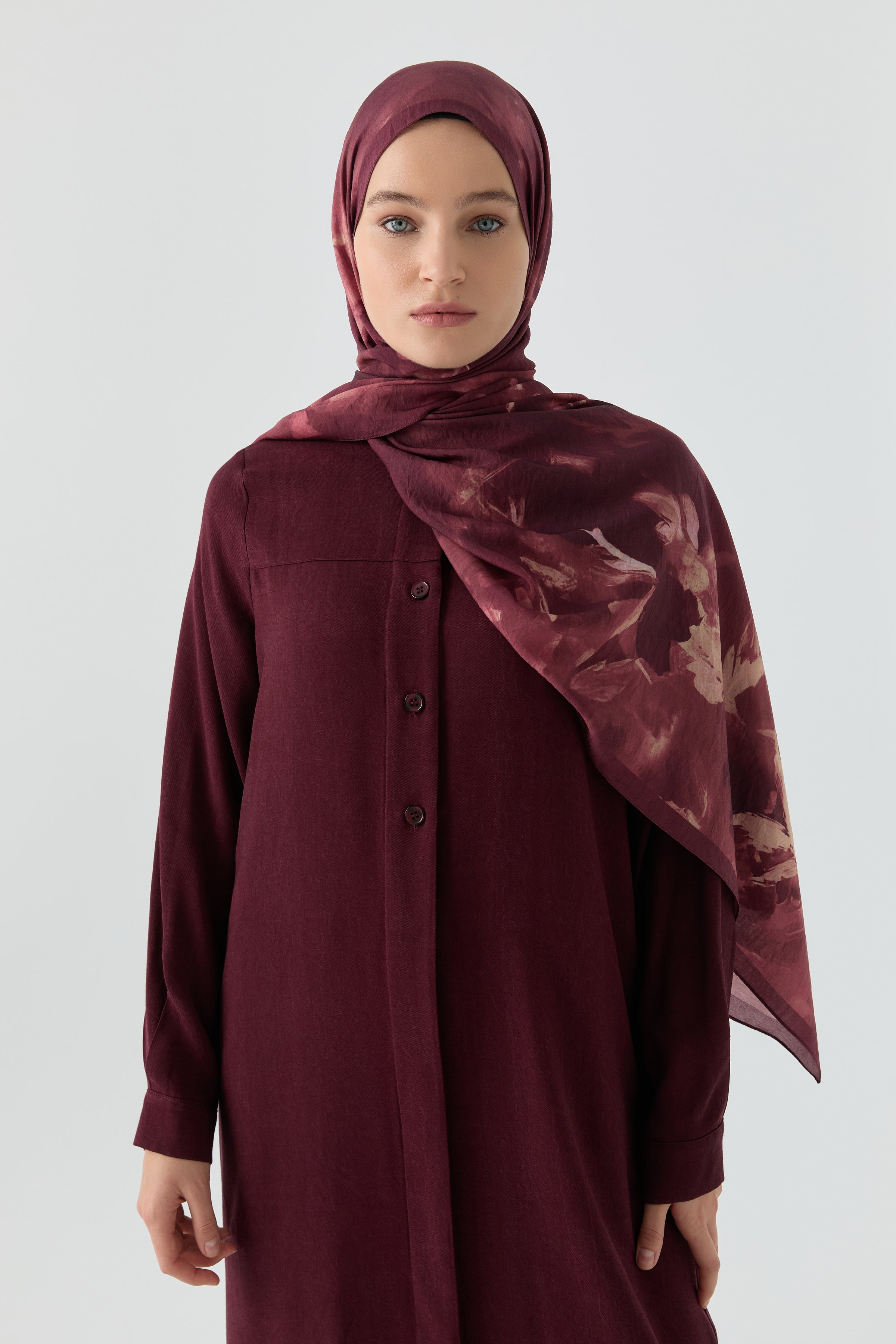 Hülya Natural Şal - Pembe TUGBA