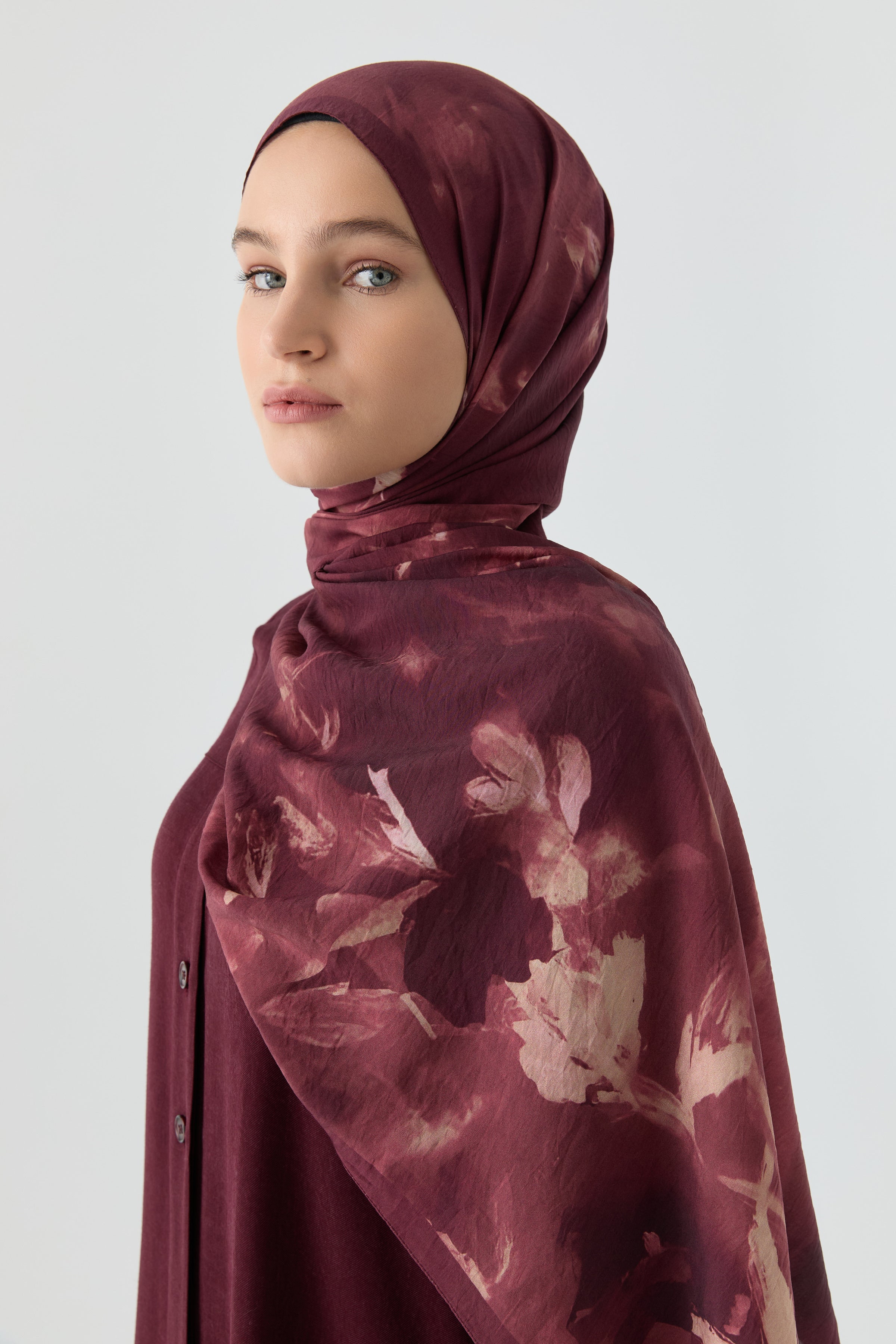 Hülya Natural Şal - Pembe TUGBA