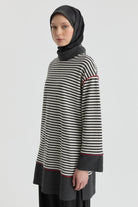 Boğazlı Yaka Tunik - Antrasit TUGBA