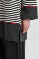 Boğazlı Yaka Tunik - Antrasit TUGBA