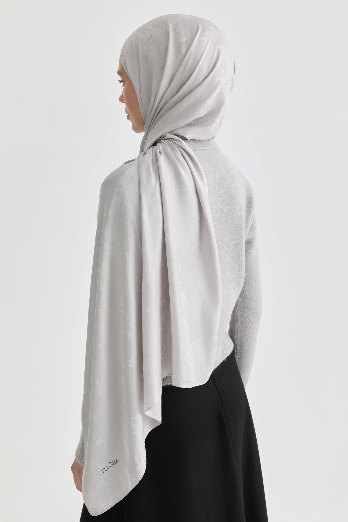 Elif Jakar Natural Şal - Gümüş TUGBA