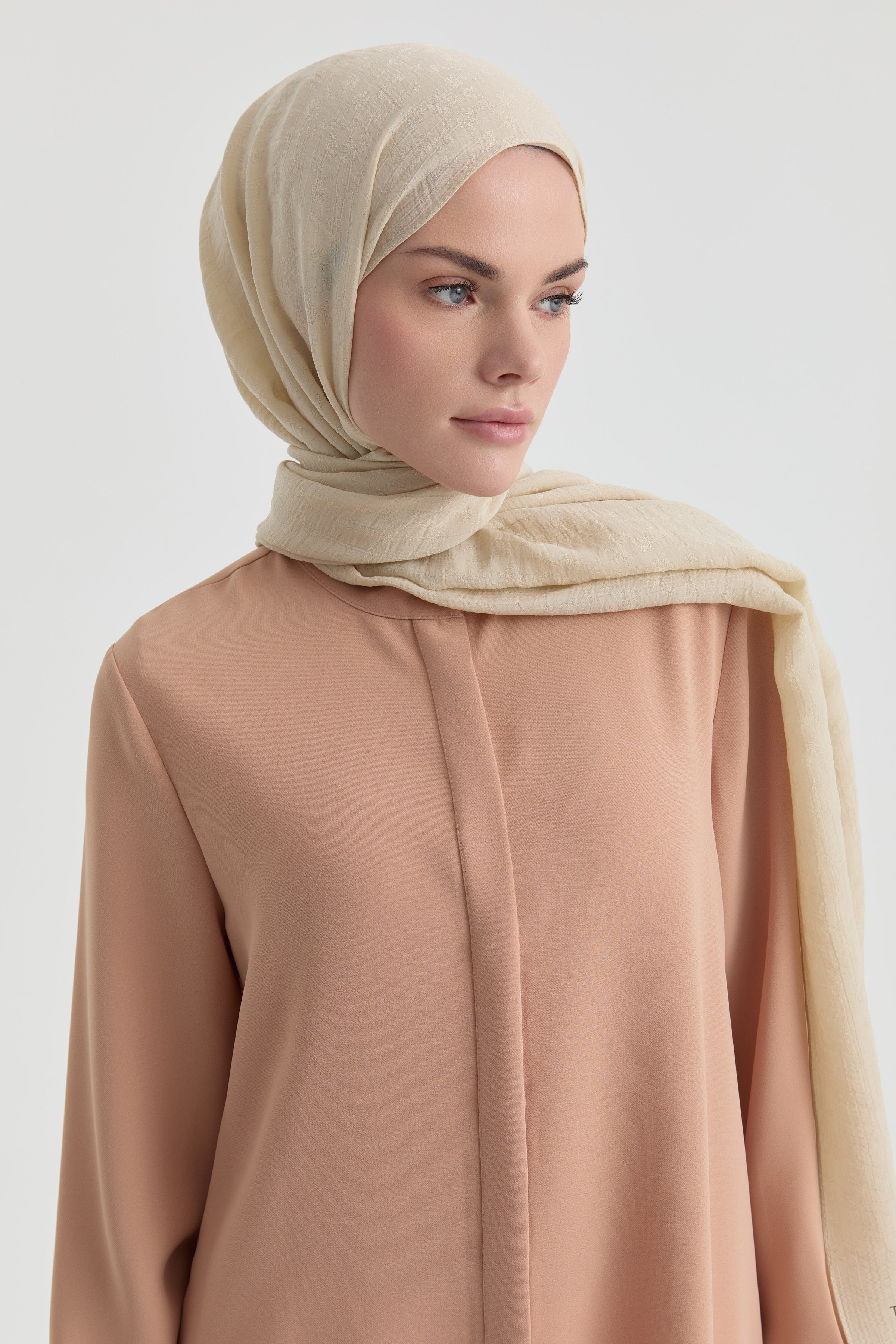 Hakim Yaka Gizli Patlı Tunik - Somon TUGBA