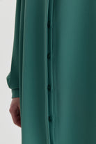 Hakim Yaka Gizli Patlı Tunik - Mint TUGBA