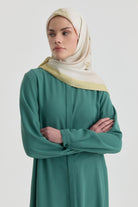 Hakim Yaka Gizli Patlı Tunik - Mint TUGBA