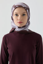 İnhina Twill İpek Eşarp - Mürdüm TUGBA