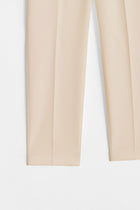 Beli Lastikli Basic Pantolon - Bej TUĞBA