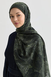 Dila Natural Şal - Yeşil TUGBA