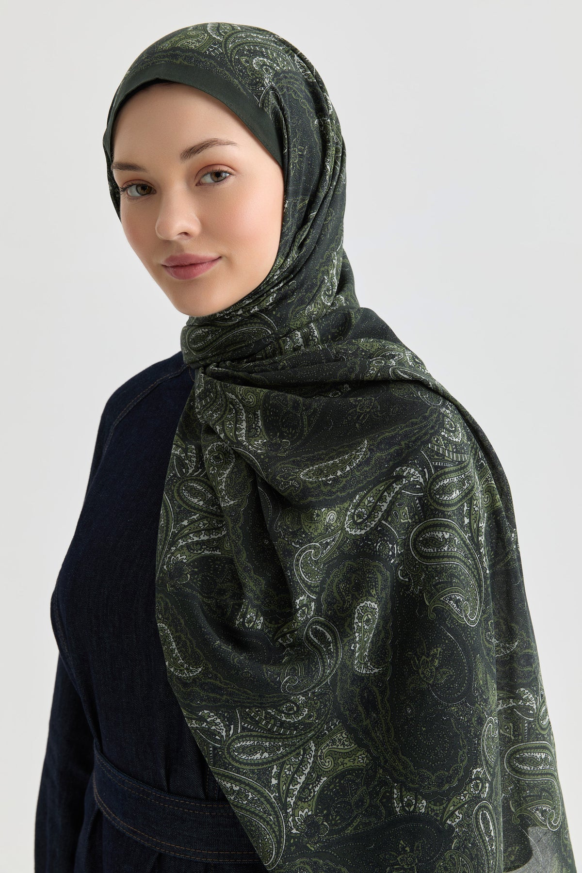 Dila Natural Şal - Yeşil TUGBA