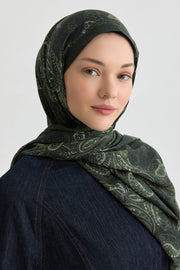 Dila Natural Şal - Yeşil TUGBA