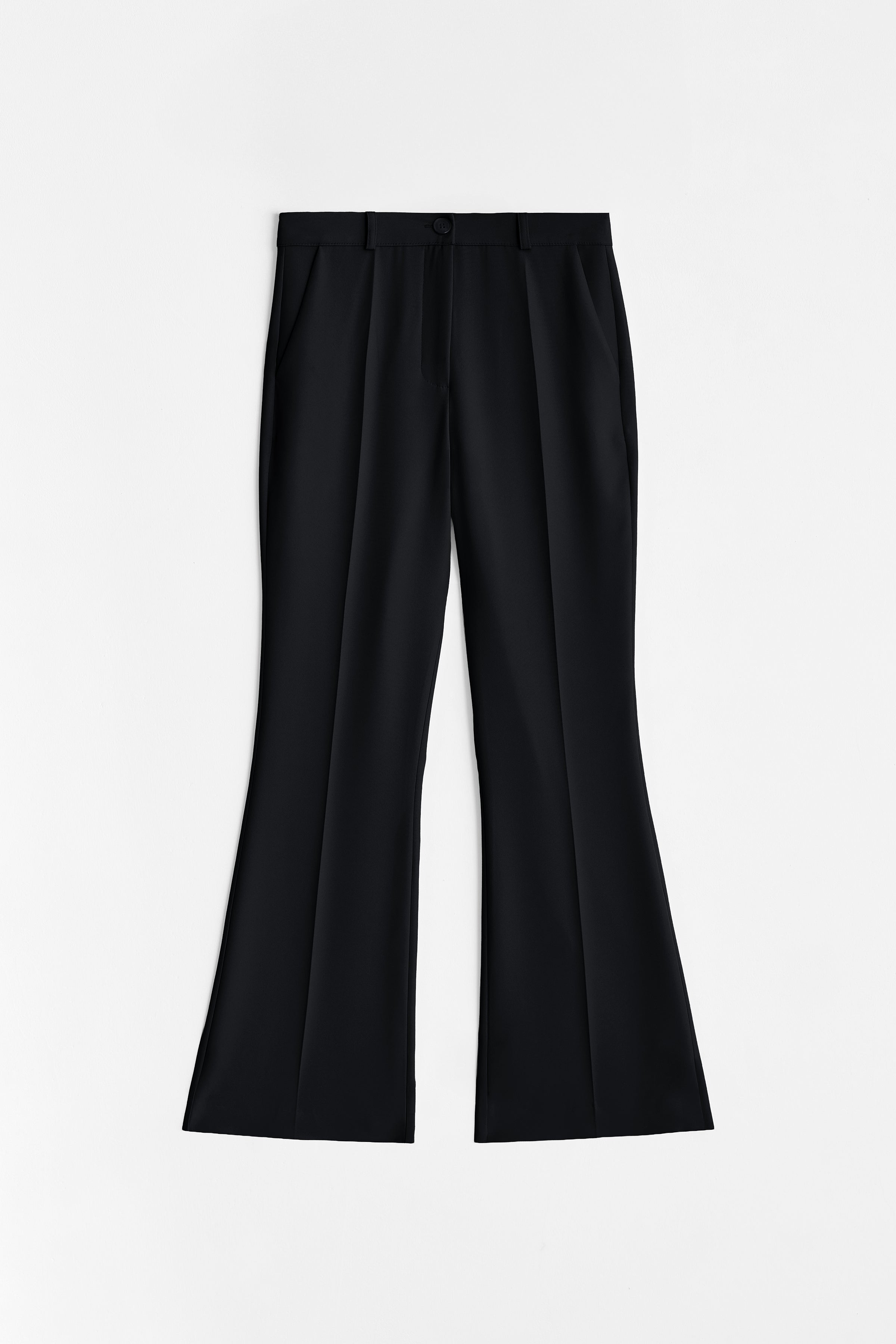 İspanyol Paça Basic Pantolon - Siyah TUĞBA