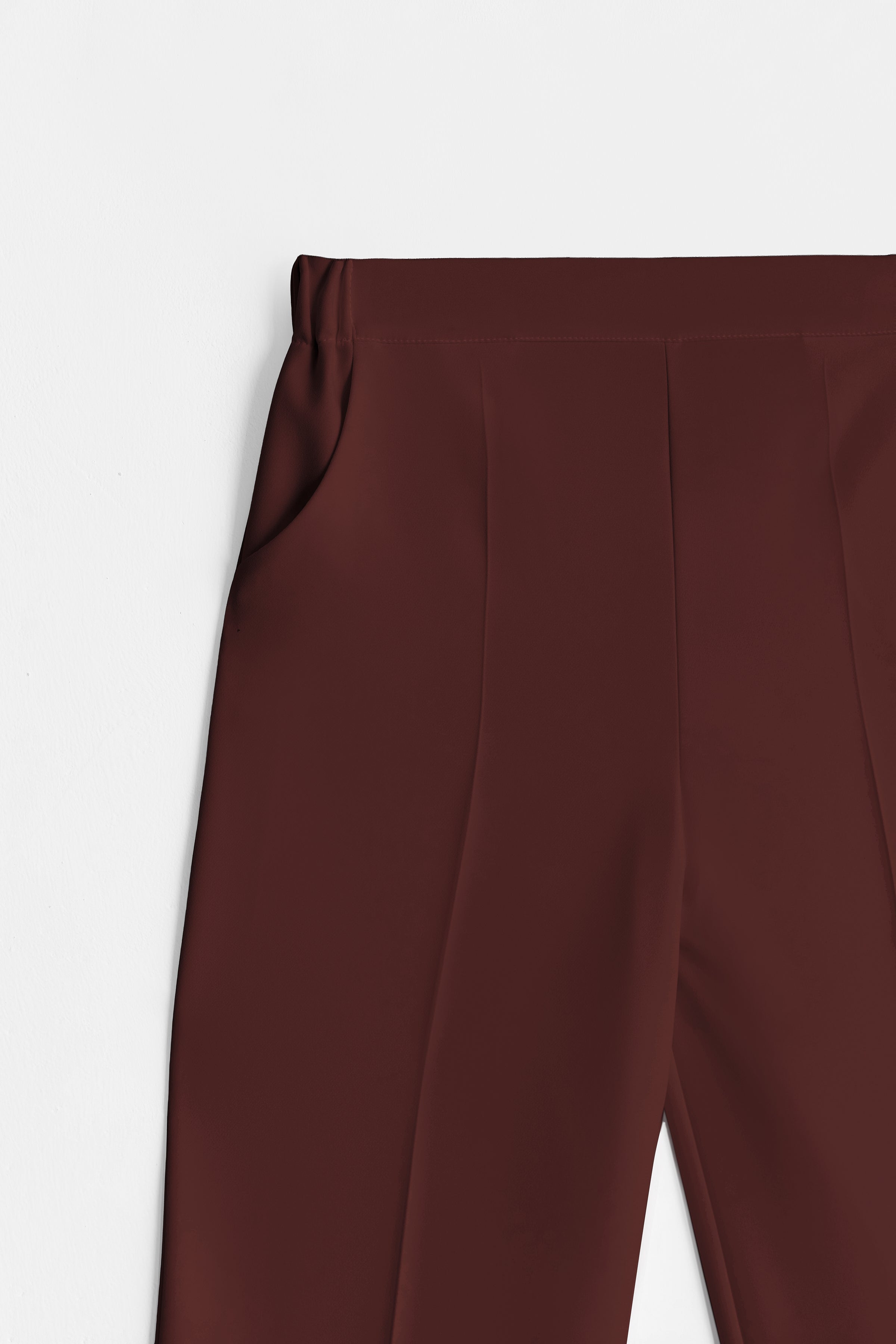 Beli Lastikli Culotte Pantolon - Kahve TUĞBA