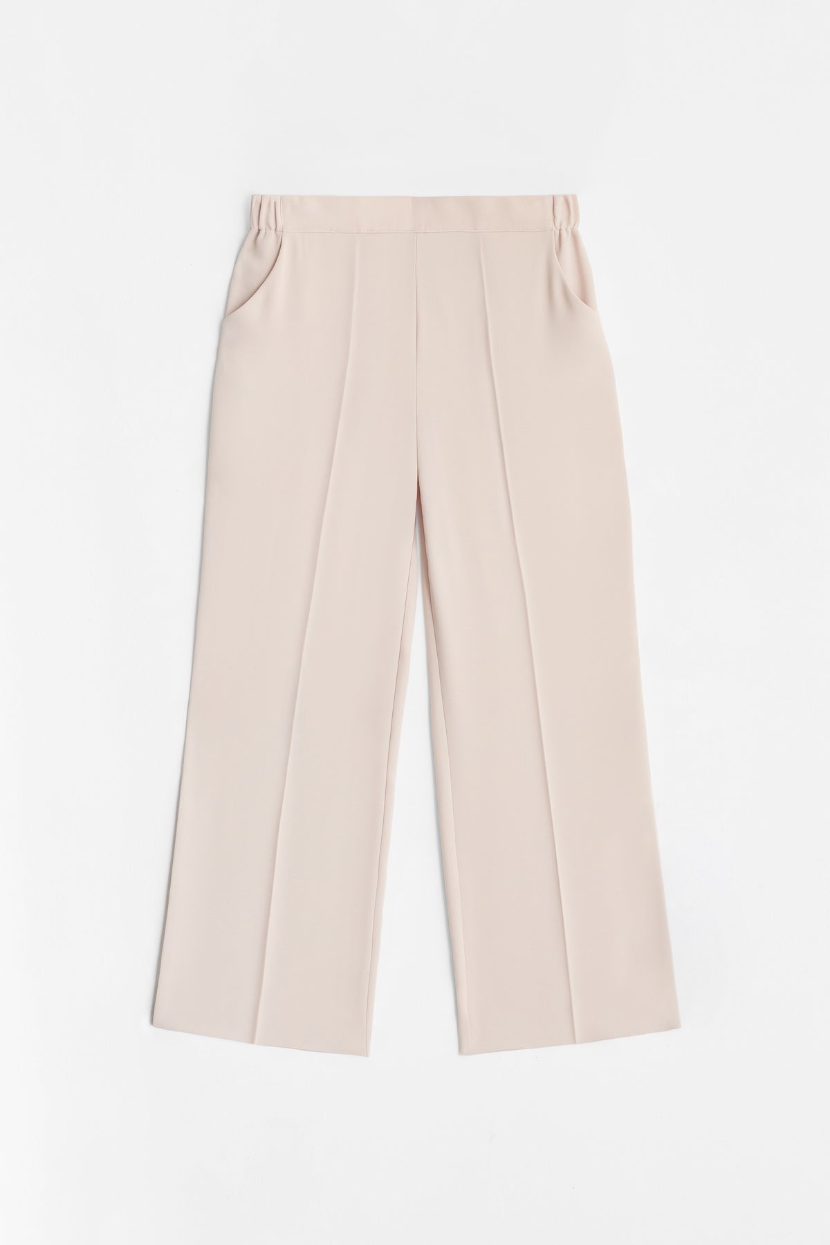 Beli Lastikli Culotte Pantolon - Bej