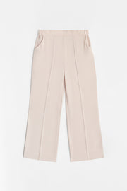 Beli Lastikli Culotte Pantolon - Bej TUĞBA