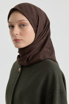 Efsun Jakar Eşarp - Kahve TUGBA