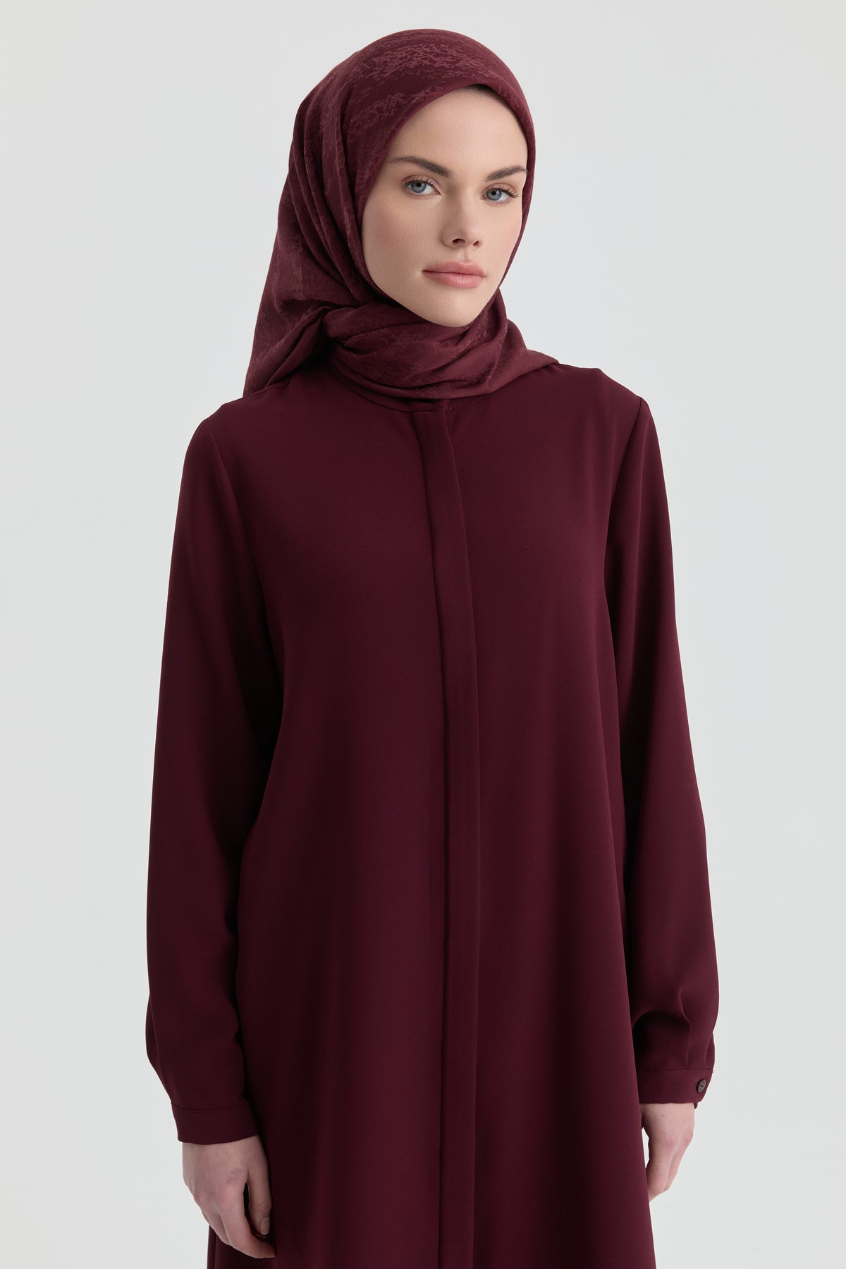 Efsun Jakar Eşarp - Bordo TUGBA