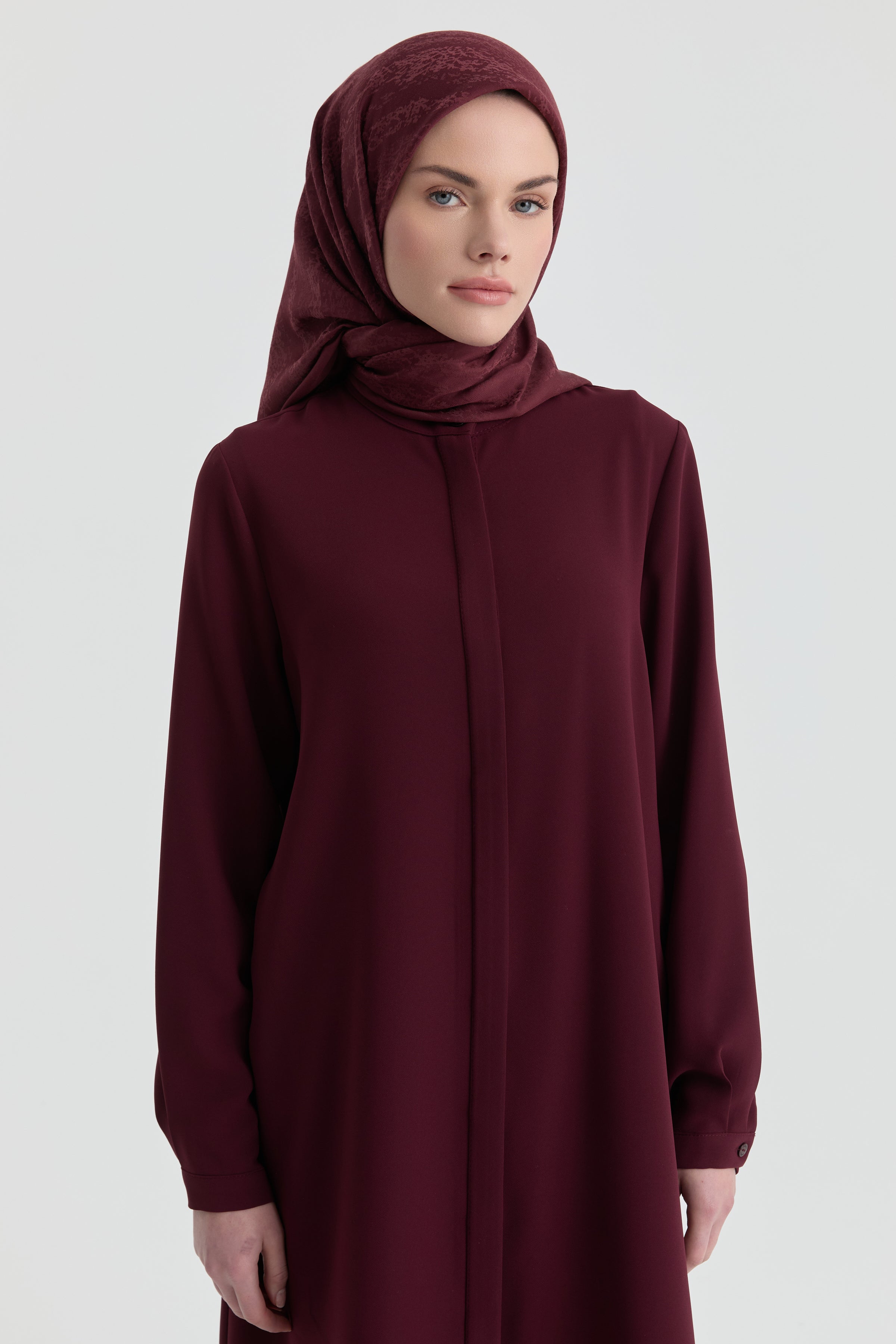 Efsun Jakar Eşarp - Bordo TUGBA