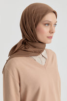 Efsun Jakar Eşarp - Açık Kahve TUGBA