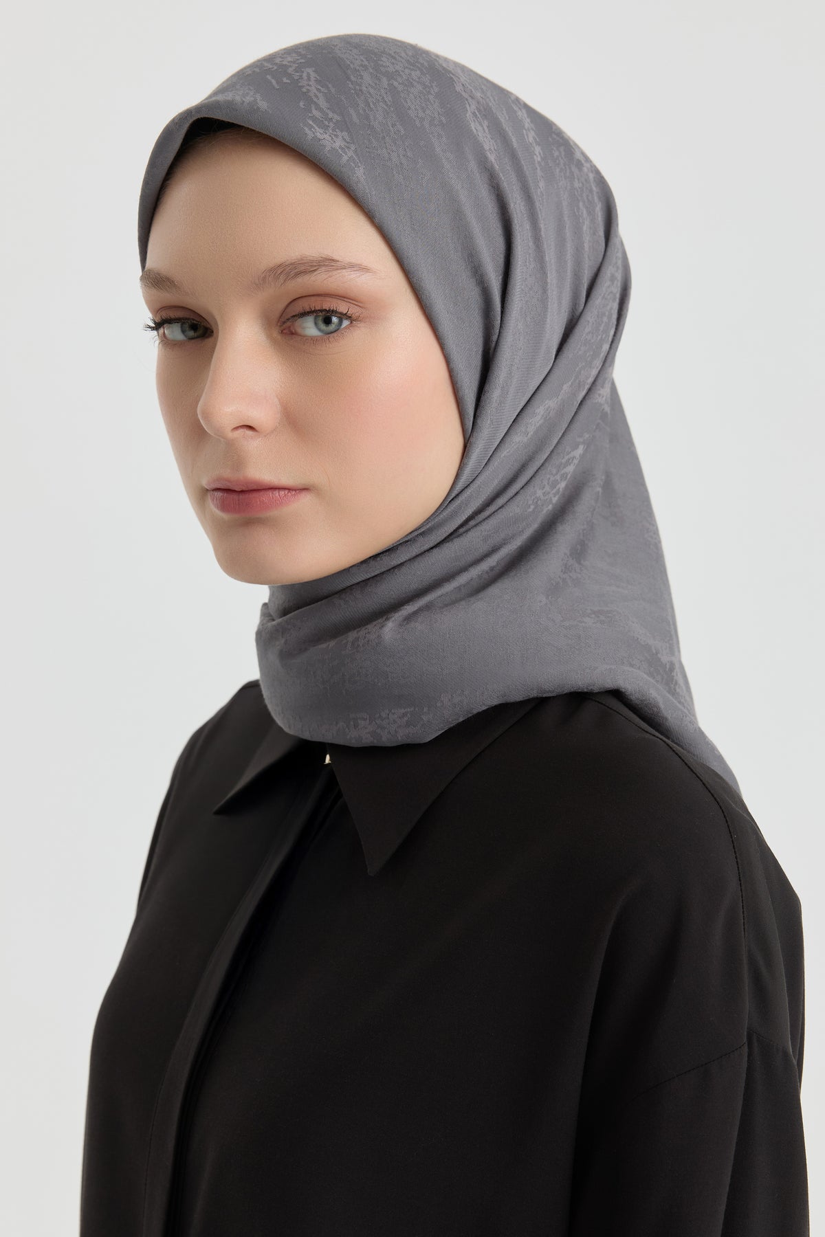 Bufanda de jacquard Efsun - Antracita