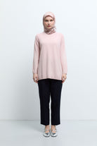 Havuç Paça Basic Pantolon - Lacivert TUĞBA